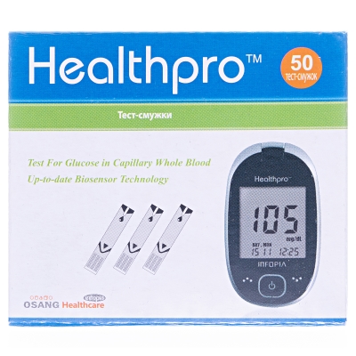 Тест-смужки Healthpro для глюкометра 50 штук